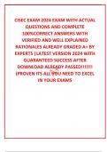 CISEC EXAM 2024 EXAM WITH ACTUAL  QUESTIONS AND COMPLETE 100&percnt;CORRECT ANSWERS WITH VERIFIED AND WELL EXPLAINED RATIONALES ALREADY GRADED A&plus; BY EXPERTS &vert;LATEST VERSION 2024 WITH GUARANTEED SUCCESS AFTER DOWNLOAD ALREADY PASSED&excl;&excl;&excl;&excl;&excl;&excl;&excl; &lpar;PROVEN ITS ALL YOU NEE