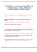 Civics EOC Review Latest Update 2024 Real Comprehensive Questions with Correct Detailed Answers &lpar;Verified Answers&rpar;