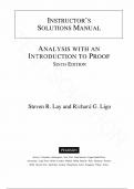 Solution Manual for Analysis&colon; With an Introduction to Proof  by Steven R&period; Lay&comma; All Chapters