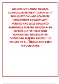 ATI CAPSTONE ADULT MEDICAL SURGICAL ASSESSMENT 1 EXAM WITH NGN QUESTIONS AND COMPLETE 100&percnt;CORRECT ANSWERS WITH VERIFIED AND WELL EXPLAINED RATIONALES ALREADY GRADED A&plus; BY EXPERTS &vert;LATEST 2024 WITH GUARANTEED SUCCESS AFTER DOWNLOAD ALREADY PASSED&excl;&excl;&excl;&excl;&excl;&excl;&excl; &lpar;P