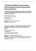ATI Capstone Adult Medical Surgical Assessment 1&comma;  Actual Exam Questions & Answers &lpar;Deeply Explained  Answers&rpar; guaranteed a&plus;