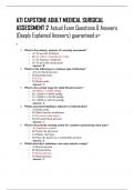 ATI CAPSTONE ADULT MEDICAL SURGICAL  ASSESSMENT 2 Actual Exam Questions & Answers  &lpar;Deeply Explained Answers&rpar; guaranteed a&plus;