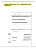 Portage Learning biod 121 exam 3 Questions and Answers Latest Updated 2024&vert;2025