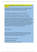 Evolve Fundamentals HESI Questions with correct answers&period;