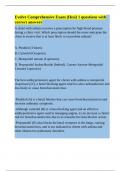 Evolve Comprehensive Exam &lpar;Hesi&rpar; 1 questions with correct answers