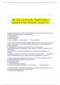 NR 442 Community Health Exam 2 Questions And Answers Graded A&plus;&period;
