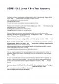 SERE 100&period;2 Level A Pre Test Answers