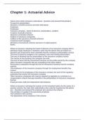Chapter 1 Actuarial Advice Exam Questions and Answers