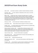 SOCE&sol;Final Exam Study Guide