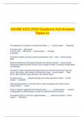   ASVAB 2023-2024 Questions And Answers Rated A&plus;