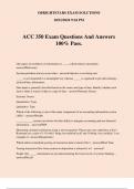 ACC 350 Exam Questions And Answers 100&percnt; Pass&period;