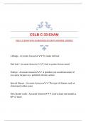 CSLB C-33 EXAM WITH GUARANTEED ACCURATE ANSWERS &vert;VERIFIED