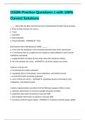 CISSN Practice Questions 1 with 100&percnt; Correct Solutions