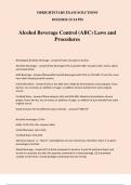 Alcohol Beverage Control &lpar;ABC&rpar; Laws and Procedures