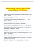 Teas 6 Science Practice Questions And Answers Guaranteed Success&period;