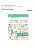 Solution Manual and Test Bank for Assessing and Correcting Reading and Writing Difficulties 6th Edition by Thomas Gunning&comma; All Chapters &vert;Complete Guide A&plus;