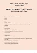 ARDMS RVT Practice Exam 1 Questions And Answers 100&percnt; Pass&period;