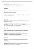 DE MPJE questions with correct answers