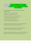 HS 311 Fundamentals of Insurance Planning exam &vert;Questions with 100&percnt; Correct Answers &vert; Verified &vert; Latest Update 2024 Graded A&plus;