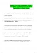 Human Growth & Development - Exam 2 with 100 &percnt; Verified Solutions &vert; Verified& Updated 2024 &vert; Already Passed