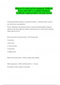 Human Growth and Development Midterm Exam with 100 &percnt; Verified Solutions &vert; Verified& Updated 2024 &vert; Already Passed