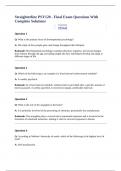 Straighterline PSY120 - Final Exam Questions With Complete Solutions