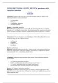 NURS 180 PHARM&colon; QUIZ 2 REVIEW questions with complete solutions