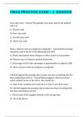 CMAA PRACTICE EXAM &ndash; J  2024&sol;2025