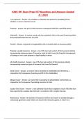 AINS 101 Exam Prep&sol;137 Questions and Answers Graded  A&plus; 2024