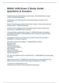RNSG 1430 Exams Package deal Exams Full Solutions Pack
