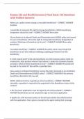 Kansas Life and Health Insurance Final Exam 152 Questions with Verified Answers&comma;100&percnt; CORRECT