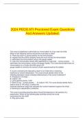  2024 PEDS ATI Proctored Exam Questions And Answers Updated&period;