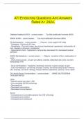 ATI Endocrine Questions And Answers Rated A&plus; 2024&period;