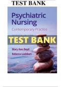 Test Bank For Psychiatric Nursing Contemporary Practice 7th Edition By Mary Ann Boyd&semi; Rebecca Luebbert