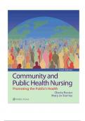 Test Bank For Community and Public Health Nursing&comma; 10th Edition&comma; By Cherie Rector&comma; Mary Jo Stanley 2024&comma; All Chapters 1-30