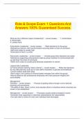 Role & Scope Exam 1 Questions And Answers 100&percnt; Guaranteed Success&period;