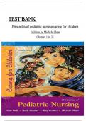 Test Bank For Principles Of Pediatric Nursing Caring For Children 7th Edition By Jane W Ball&semi; Ruth C Bindler&semi; Kay Cowen&semi; Michele Rose Shaw ISBN&colon;9780134257013&vert; Complete Guide A&plus;  All chapters
