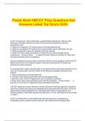  Purple Book NBCOT Prep Questions And Answers Latest Top Score 2024&period;