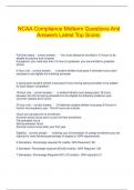  NCAA Compliance Midterm Questions And Answers Latest Top Score&period;