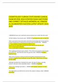 COSMETOLOGY FLORIDA STATE BOARD CLINICAL EXAM REVIEW 2024&vert;VERIFIED EXAM QUESTIONS AND CORRECT DETAILED ANSWERS ALL GRADED A&plus;&vert;GUARANTEED SUCCESS&vert;LATEST UPDATE 2024-2025