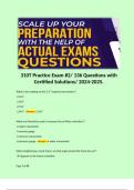 310T Practice Exam &num;2&sol; 136 Questions with Certified Solutions&sol; 2024-2025&period;  