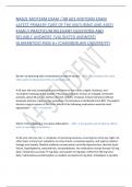 NR601 MIDTERM  EXAM &sol; NR 601  MIDTERM  EXAM LATEST  PRIMARY  CARE OF THE  MATURE  AND  AGED FAMILY  PRACTICUM  RELEVANT  QUESTIONS AND RELIABLE  ANSWERS &lpar;VALIDATED  ANSWERS&rpar; GUARANTEED PASS A&plus; &lpar;CHAMBERLAIN UNIVERSITY&rpar;