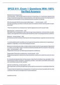 SPCE 611&colon; Exam 1 Questions With 100&percnt; Verified Answers