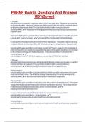 PMHNP Exam Bundle Questions And Answers 100&percnt;SolvedBest Price&excl;&excl;