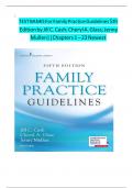 TEST BANKS For Family Practice Guidelines 5th Edition by Jill C&period; Cash&semi; Cheryl A&period; Glass&semi; &lrm;Jenny Mullen&vert;&vert;Chapters 1 &ndash; 23 Newest 
