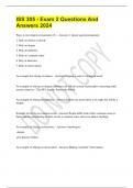 ISS 305 - Exam 2 Questions And Answers 2024