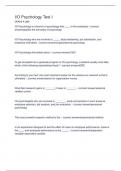 I&lowbar;O Psychology Test I 