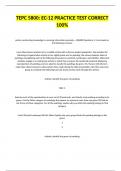 TEPC 5800&colon; EC-12 PRACTICE TEST CORRECT 100&percnt;