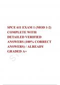 SPCE 611 EXAM PACKAGE DEAL 