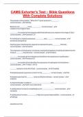 Church of God CAMS study guide Questions And Answers Exam Bundle&excl;&excl;